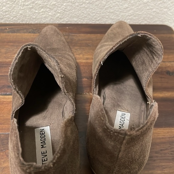 Steve Madden Ankle booties boots size 6.5 dark olive green - Picture 13 of 14